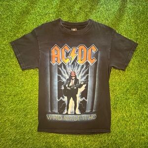 AC/DC Who Made Who Small Vintage T-Shirt Lightning Graphic
